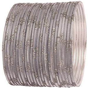 Touchstone Kleurrijke 2 dozijn Bangle Collection Indiase Bollywood legering metaal getextureerde designer sieraden bangle armbanden set van 24 voor vrouwen, Eén maat, Metaal Stras
