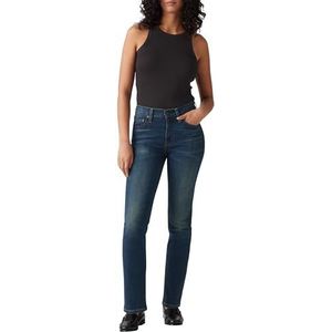 Levi's 724 High Rise Straight Dames Jeans, Miles Apart, 24W / 28L