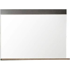 trendteam smart living - wandspiegel spiegel - garderobe - Indy - afmetingen (b x h x d) 90 x 69 x 16 cm - kleur grafietgrijs matera met oud hout - 187945123