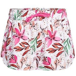 Roxy Dames Wave Printed 5"" badpak, White Happy Tropical Swim, L, White Happy Tropical Swim, L