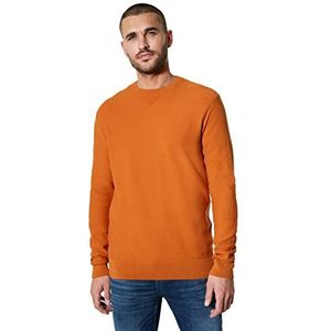 Street One MEN Gebreide trui voor heren, pompoen oranje, XL