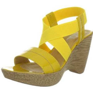 s.Oliver Casual sandalen voor dames, Gele Gelb Zon 602, 40 EU