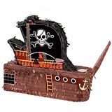 Boland 30967 Pinata piratenschip, afmetingen 59 x 44 x 15 cm, zeerover, boot, verjaardag, decoratie, feestspel, cadeau