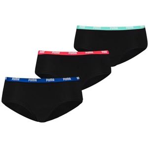 PUMA Women's Hipster, black combo, L (3-pack), Black Combo., L