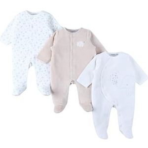 NOUKIE'S - Set van 3 Pyjama's - Bloemen en Olifanten