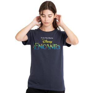Encanto Logo dames T-shirt, diep marineblauw, medium, Diepe marine, M