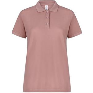 Mukua Mackay Woman Poloshirt met korte mouwen voor dames, lichtroze, maat XXL