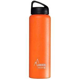 Laken Thermofles dubbelwandig RVS 1 literS - orange