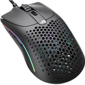 Glorious Gaming Model O 2 Bedrade Gaming Muis - 59g Ultralicht, FPS, 26.000 DPI, Motion Sync, 80M Klikken Beoordeelde Schakelaars, 6 Programmeerbare Knoppen, Ambidexter, RGB, PTFE Voetjes - Zwart