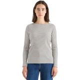 CECIL Gestreept shirt met lange mouwen Creamy White L