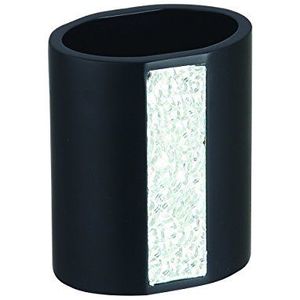 MSV Polyresin Luanda Tooth Brush Holder, zwart
