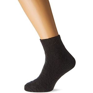 Damart - Halve sokken voor heren, omkeerbaar, badstof, opgeruwd, thermolactyl en fijne ribben, Zwart, 36-38 EU