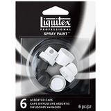Liquitex 4459223 sproeikoppen voor acrylsprays, grootte gemengd, 6-pack, beige