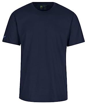 TRIGEMA T-Shirt ronde hals donkerblauw, Effen