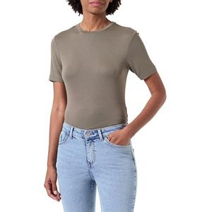 VIALEXIA O-Neck S/S T-shirt - NOOS, Dusty Olive, L