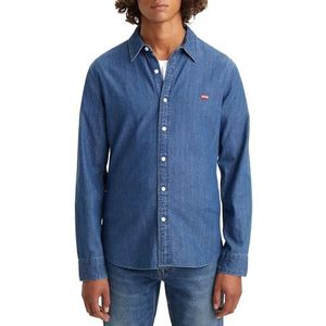 Levi's Long-Sleeve Battery Housemark Slim Shirt Mannen, Lyon Battery Hm, S