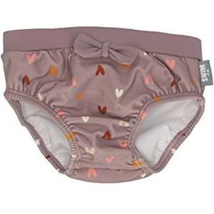 Sterntaler Zwembroek met hartprint en strik, uv-bescherming 50+, babyzwembroek met luierinzetstuk tot maat 86/92, meisjeszwembroek met praktisch koord voor het aanpassen van de breedte, Pastelviolet