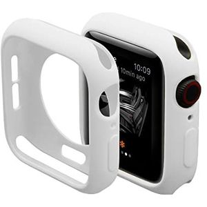 Siliconen beschermhoes voor Apple Watch 44mm horloge (wit)