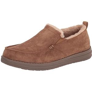 Skechers Melson Willmore Slipper voor heren, Tan Microfiber, 42.5 EU