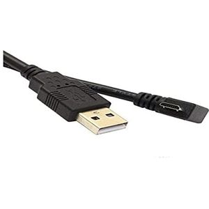 System-S 5 m Micro USB-kabel stekker 90 graden hoek rechtshoek hoek stekker naar USB type A stekker datakabel oplaadkabel