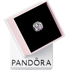 Charm margarita morada filigrana 798772C02 plata