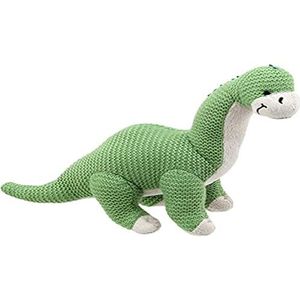 Wilberry - Knitted - Small Green Brontosaurus Dinosaur Soft Toy - WB004306