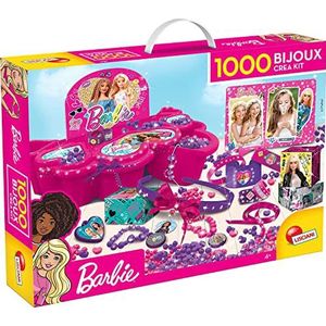 Lisciani Barbie sieraden maken Kit, maak hoofdbanden, armbanden, ringen met kleurrijke kralen - 76901