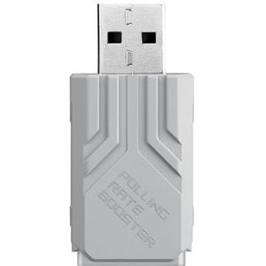 ASUS ROG Polling Rate Booster White (voor ROG Gaming Mouse and Toetsenbord, draadloze en bekabelde pollingsnelheden tot 8000 Hz, ROG SpeedNova, verbeterde synchronisatie met monitoren, wit)