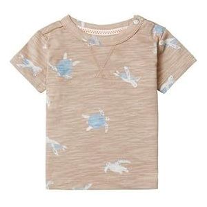 Noppies T-shirt met opdruk voor baby's, jongens, Warm taupe - N179, 50 cm