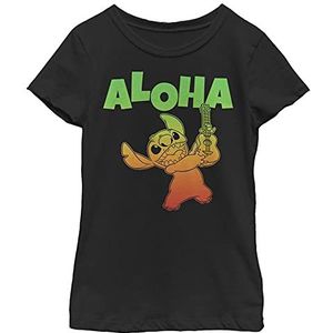 Disney Classics Lilo & Stitch - ALOHA STITCH Girls Crew neck T-Shirt Black 116