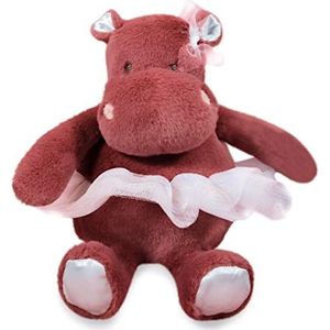 Histoire d'Ours - Nijlpaard pluche dier - Hippo Tutu - Terracotta - 22 cm - Zacht en schattig pluche voor knuffels - Cadeau-idee voor geboorte en verjaardag voor meisjes - HIPPO - HO3174