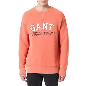 Grafisch sweatshirt, Deep Oranje, S