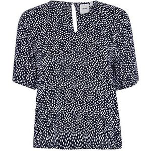ICHI IHMARRAKECH AOP SS9 blouse, 200896/Total Eclipse Dot, M, 200896/Total Eclipse Dot, M