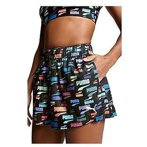 PUMA Dames High Waist Shorts, Black Combo., S