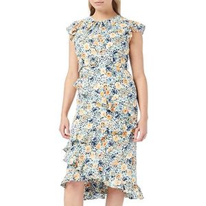 Chi Chi London Damesjurk met ruches en bloemenprint in veelkleurig, Meerkleurig, 38