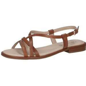 Caprice Dames 9-28100-44 platte sandalen, COGNAC NAPPA, 40 EU, Cognac Nappa, 40 EU