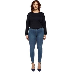 Fiorella Rubino Denim Jeggings Broek voor Dames, Licht - Blauw, 50 grote maten