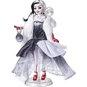 Disney Villains Style Series Cruella De Vil, Contemporary Style Fashion Doll, Collectible Toy for Girls 6 Years and Up