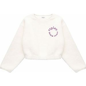 Replay Sweatshirt voor meisjes, 011, natuurlijk wit., 6 Jaren