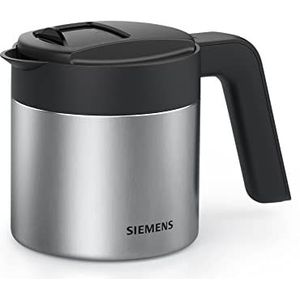 Siemens thermische koffiekan TZ40001, direct zetten uit de koffiemachine, warmhoudfunctie, schuifdeksel, gemakkelijk te reinigen, perfect voor EQ500, EQ700, EQ6 plus en EQ900, 1 l, roestvrij staal