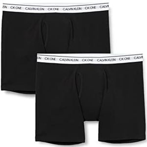 Calvin Klein Boxershorts voor heren, 2 stuks, stretchkatoen, Zwart W/wit Wb, S