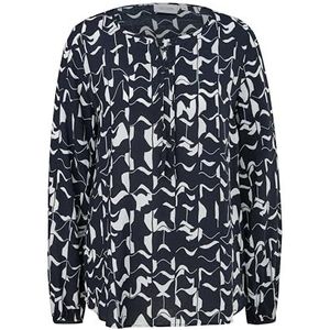 Comma CI Semitransparante blouse met lange mouwen met allover-print, 59 A0, 40