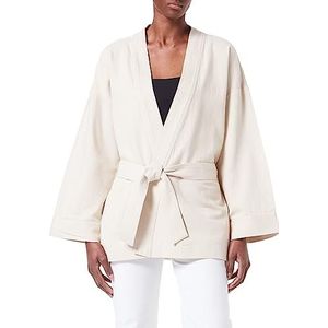 TOM TAILOR Dames Blazer jas met ceintuur 1031246, 29517 - Sand Stone Beige, 40