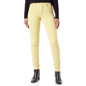 s.Oliver Dames 2122170 corduroy broek, slim fit, geel, 22, Geel, 48