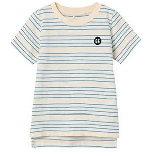 Bestseller A/S NMMVOBY SS TOP H1, Whitecap Gray/Stripes: All Aboard, 86 cm