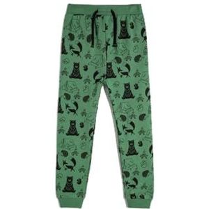 Koton Babyboy Jogger Sweatpants Geborsteld Interieur Trekkoord Gedrukt Detail Katoen, kaki design (8d5), 12-18 Maanden