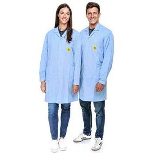 Safeguard Y001.018.001.01.00113 ESD werkjas Pro Line, 3XS, lichtblauw