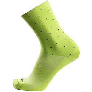 Nalini 03224005200C001.27 THERMO LARES UNISEX ADULT sokken LIME POIS BLAUW L/XL