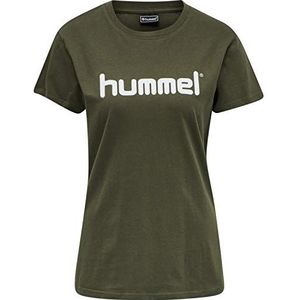 hummel T-shirt voor dames met logo van GO katoen