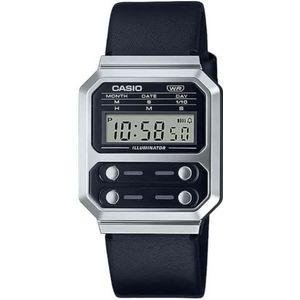 Casio Vintage uniseks zwart horloge A100WEL-1AEF